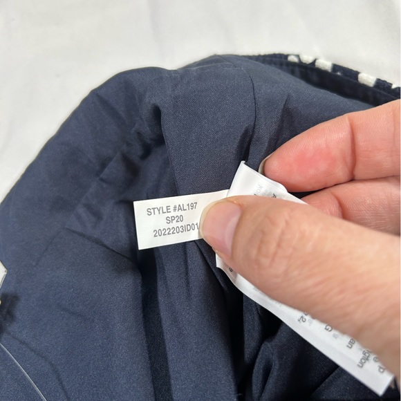 J. Crew Women’s Navy White Modern Polka Dot Pencil Skirt 100% Cotton Size 0 NWT - Picture 10 of 12